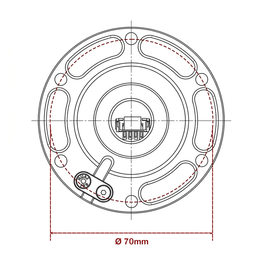 QR2 Base side (70mm PCD) - Image 4